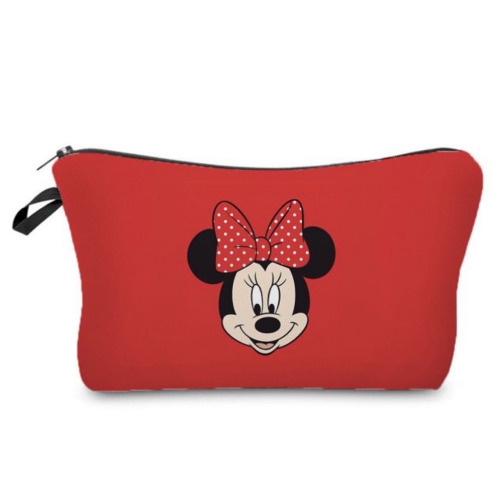 Disney Red Minnie Mouse Cosmetic Makeup Bag